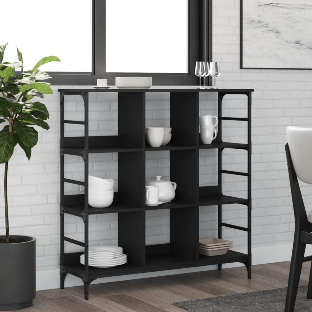 Sideboard mit den Massen 102 x 32 x 103.5 cm in Schwarz