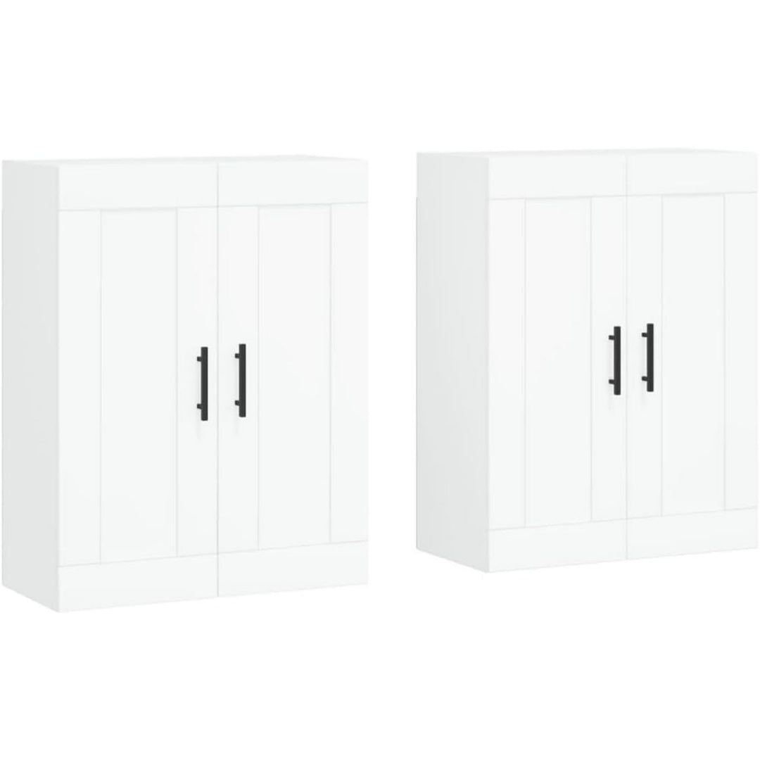 Die Gestaltung von dem Sideboard wird durch Holzwerkstoff gepraegt in Weiss