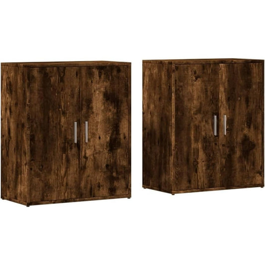 Das Sideboard misst 60 x 31 x 70 cm in Braun