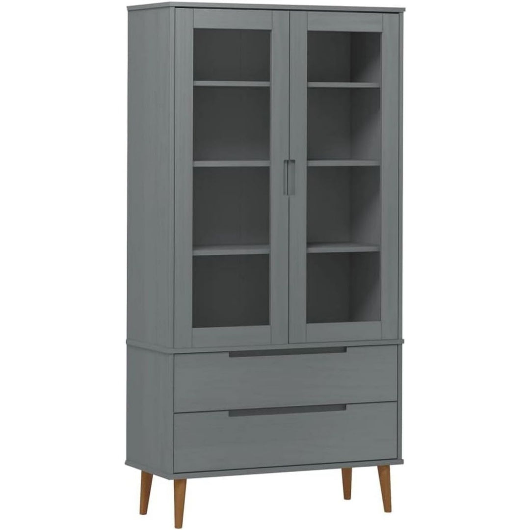 Vitrine mit Schubladen und Glastueren