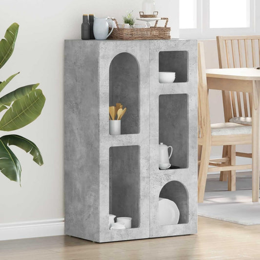 Sideboard mit den Massen 59 x 35 x 100.5 cm in Betongrau