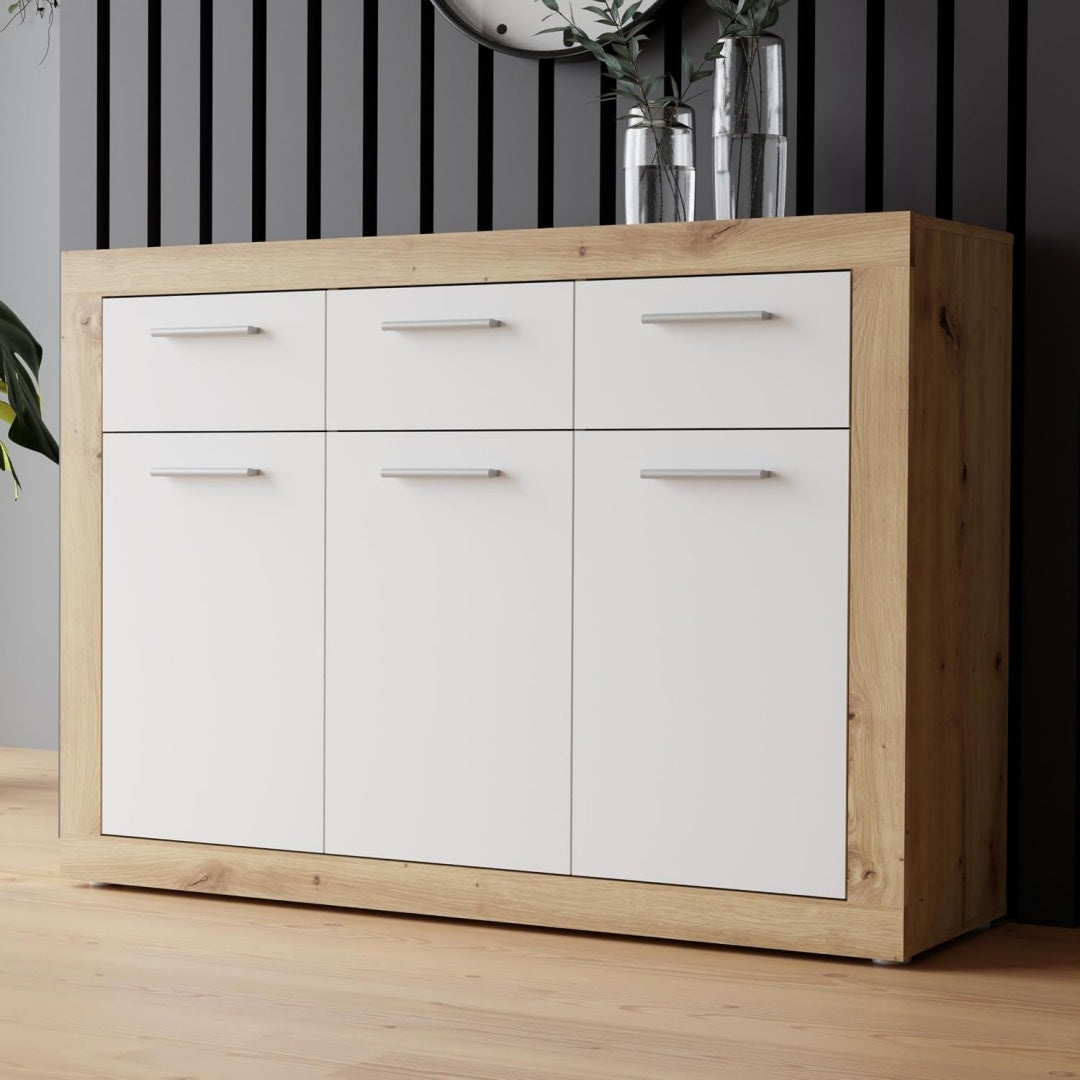 Sideboard mit Schubladen, 3 Schubladen und Holzoptik