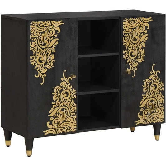 Das Sideboard nimmt mit 90 x 33 x 75 cm Gestalt an