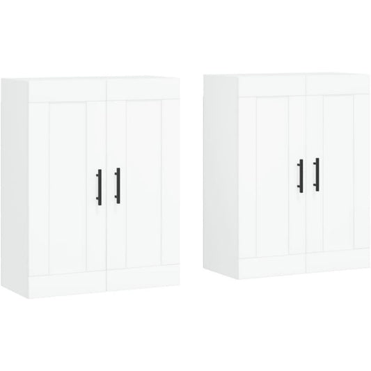 Die Gestaltung von dem Sideboard wird durch Holzwerkstoff gepraegt in Weiss
