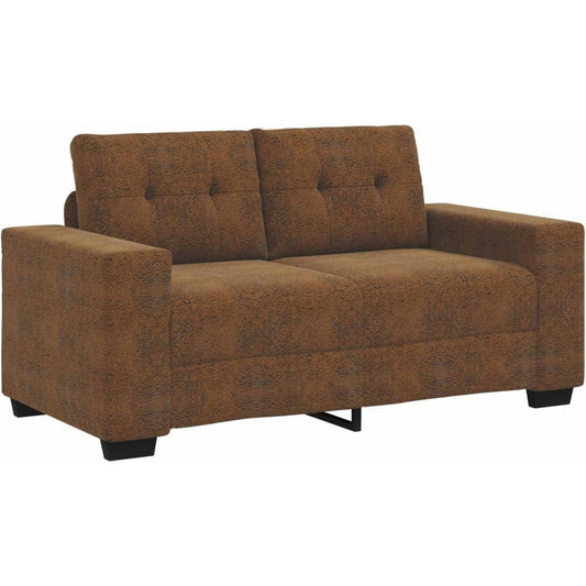 Sofa aus Kunstleder in Braun