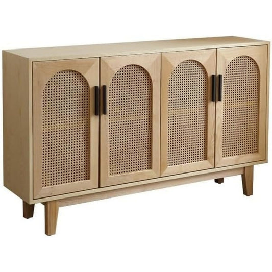 Das Sideboard nimmt mit 150 x 35 x 90 cm Gestalt an